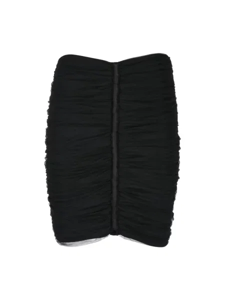 Mała mały spódnica mini Elisabetta Franchi tiulowa czarna