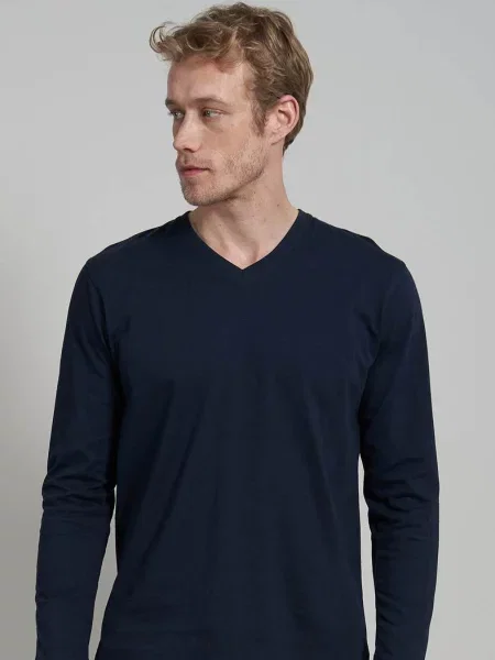 Мужской лонгслив синій