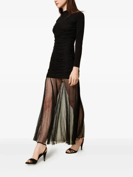 Rochie Twinset tricotate plisată de costum negru