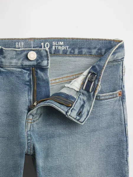 Pantaloni copii Gap albastru