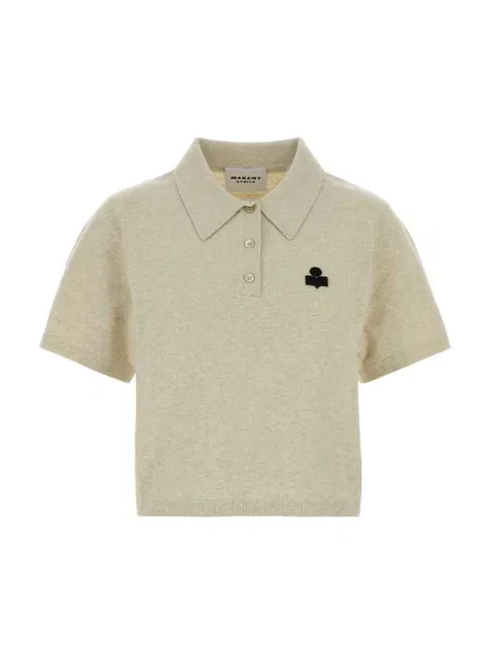 Koszulka polo Marant Etoile beżowa