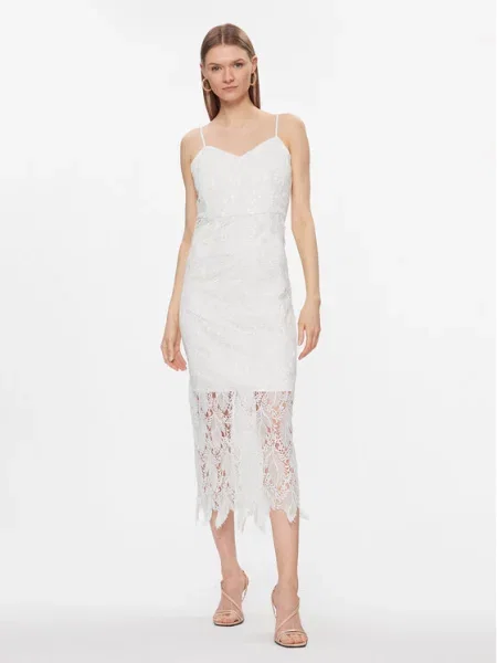 YAS Sukienka koktajlowa Toni biały