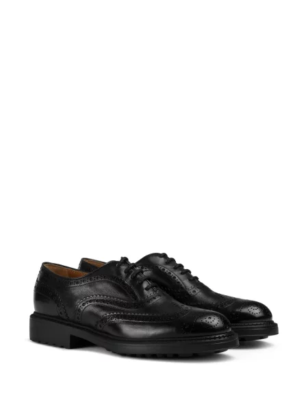 Brogues Doucal's din țesătură twill negru
