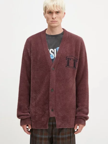 Jopica Aries Oversized Chenille Knit Cardigan rjava