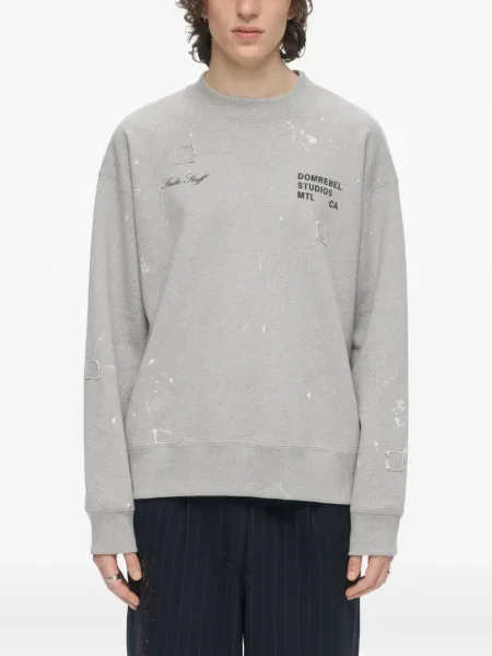 Hanorac crewneck Domrebel gri