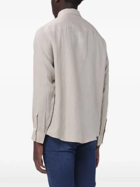 Lung cămașă Emporio Armani de in