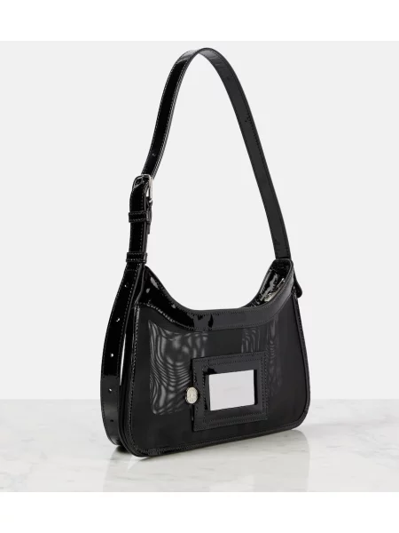 Geanta de piele Acne Studios din piele negru