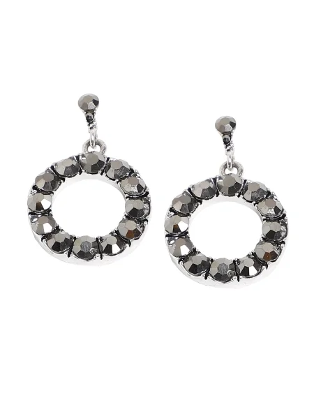 SOHI Uhani / srebrna črna