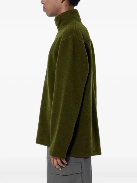 Pulover Rier din fleece verde