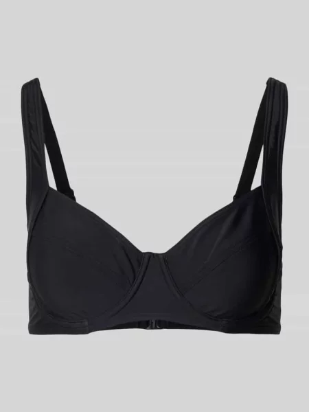 Top bikini z zapięciem na haftkę Lascana czarne
