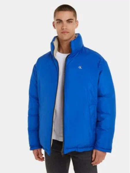 Calvin Klein Jeans Geacă de iarnă Oversize albastru