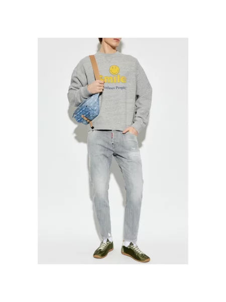 Bluza Dsquared2 z nadrukiem szara