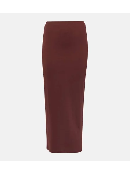 Osłona spódnica ołówkowa Alexandre Vauthier z dżerseju brązowa