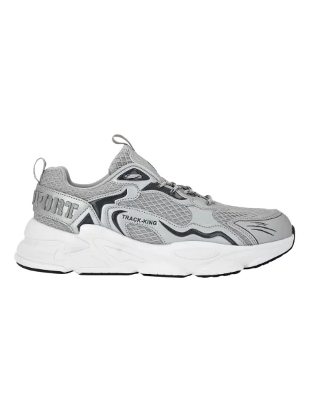 PLEIN SPORT sneakersy Track-King Chrome srebrny szare