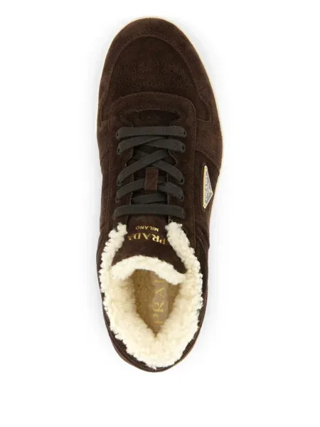 Szarvasbőr sneaker Prada barna