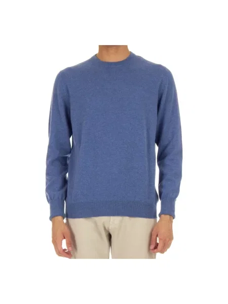 Sweter Ballantyne z kaszmiru niebieski