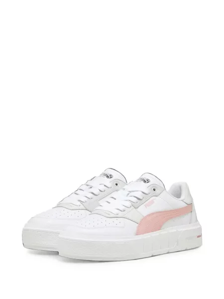 Sneakerși Puma Platform din piele alb