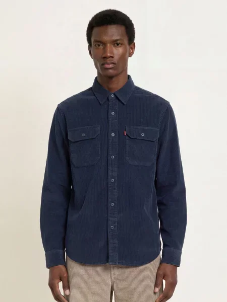Levi's® Kordová Košile S Volným Střihem tmavě modrá