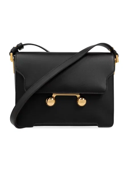 Torebka skórzana Marni skórzana elegancka czarna