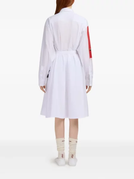 Fustă midi Marni până la genunchi alb