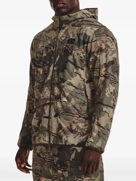 Geacă Under Armour cu model camuflaj verde