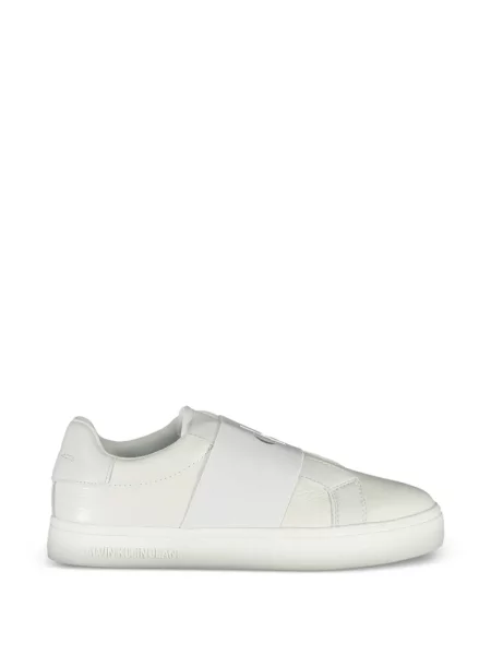 Slip on pántos sneaker Calvin Klein autogrammal fehér