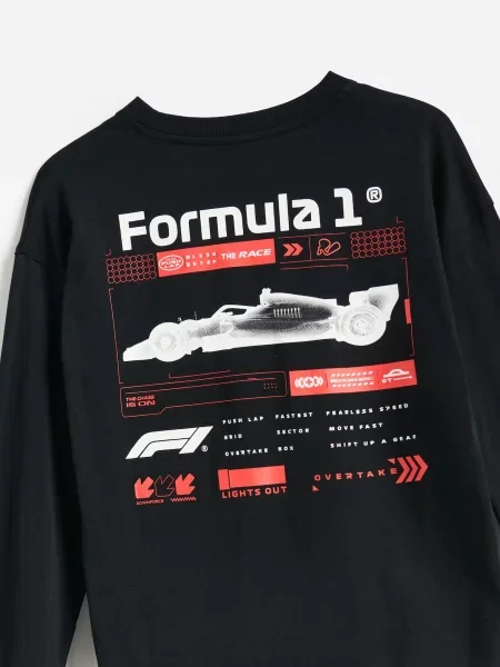 Reserved лонгслів F1 чорний