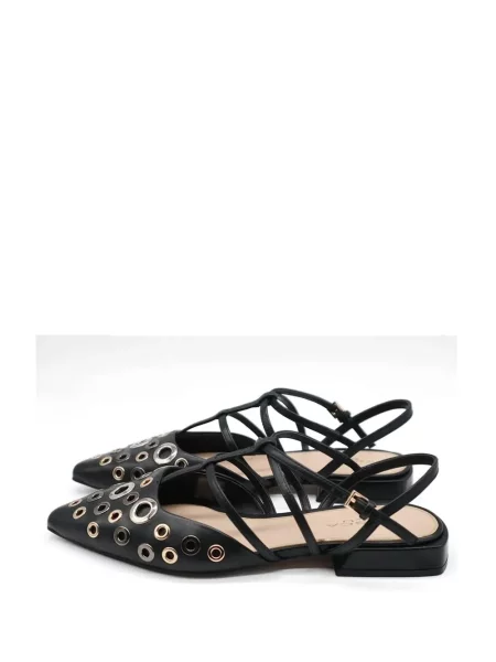 Pantofi cu toc Tosca Blu fără toc cu bretele negru