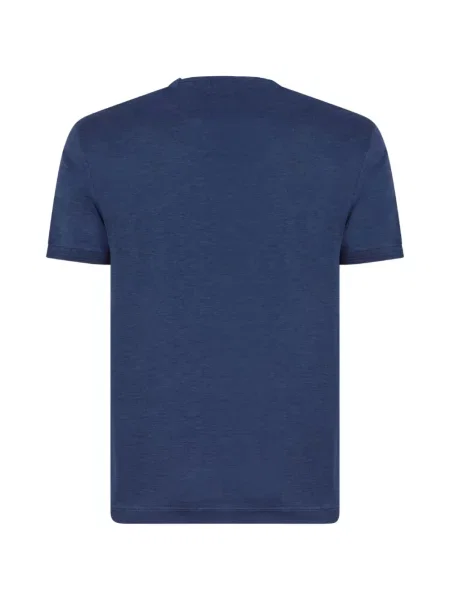 Tricou Paul & Shark de mătase albastru