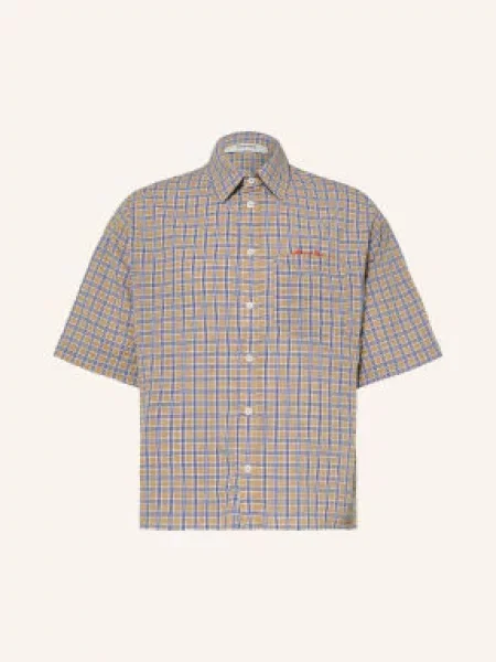 About:Blank Koszula Z Krótkim Rękawem O Kroju Typu Boxy Fit beige beżowa