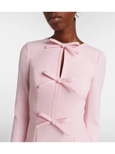 Sukienka Carolina Herrera z kokardką różowa