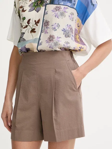 MM by Max Mara szorty BALTA brązowe