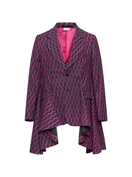 Sacou Comme Des Garcons Homme Plus cu imprimeu geometric violet