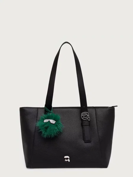 Karl Lagerfeld geantă shopper pentru femei cu imitație de piele negru