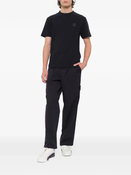 Pantaloni cargo Stone Island cu strasuri albastru