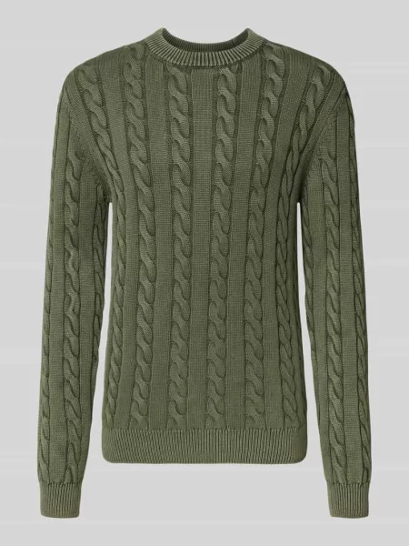 Sweter z dzianiny z prążkowanymi wykończeniami Mcneal