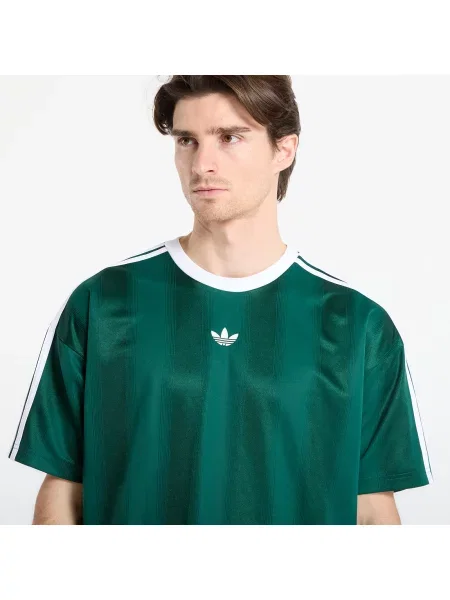 Žakárové tričko Adidas zelené