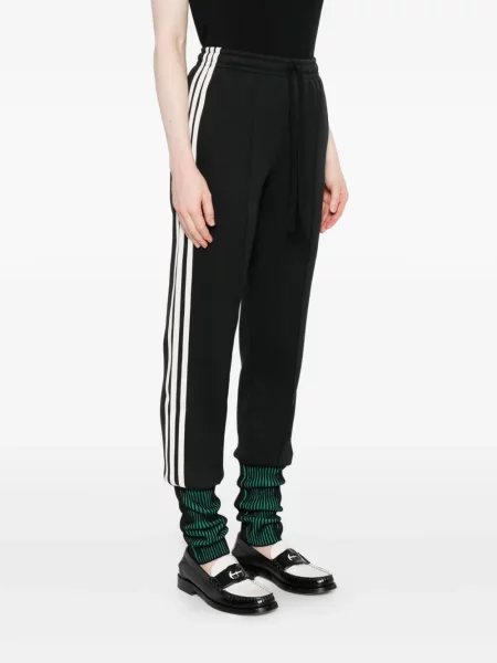 Bluza Adidas z dekoltem w serek z nadrukiem złota