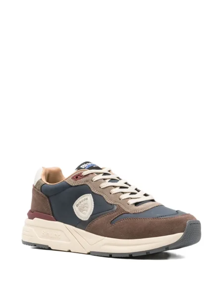 Sneakerși Blauer din piele albastru