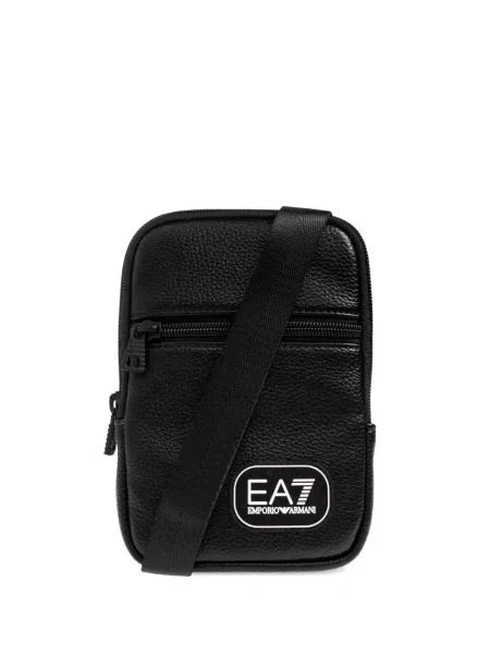 Geantă crossbody Ea7 Emporio Armani cu autograf negru