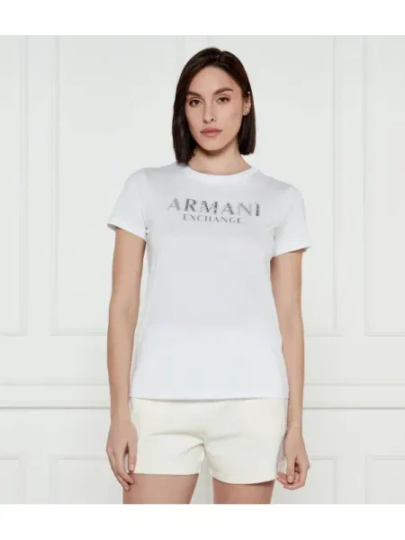 Armani Exchange Tricou alb