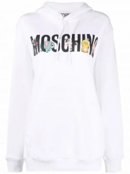 Hanorac cu glugă Moschino cu imagine cu cordon