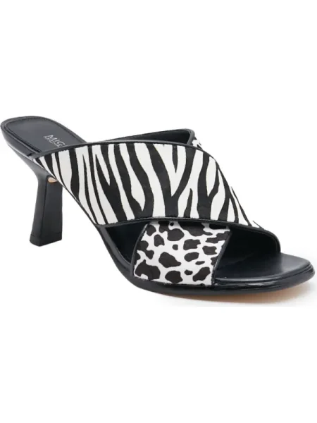 Michael Kors De piele șlapi GIDEON negru