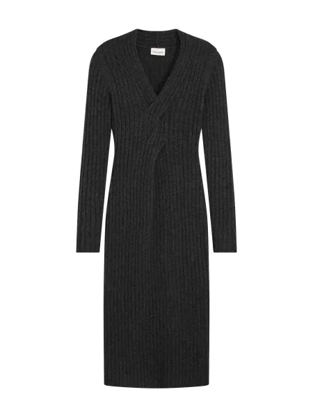 Bonprix Rochie tricotat metalic gri