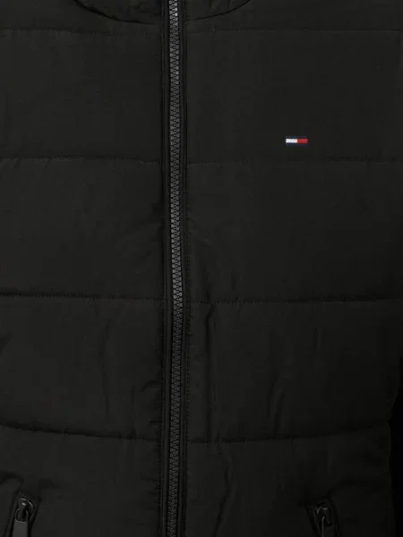 Джинсова куртка Tommy Jeans з капюшоном чорна