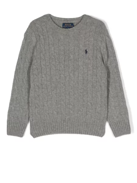 Sweter dziecięcy Polo Ralph Lauren szary
