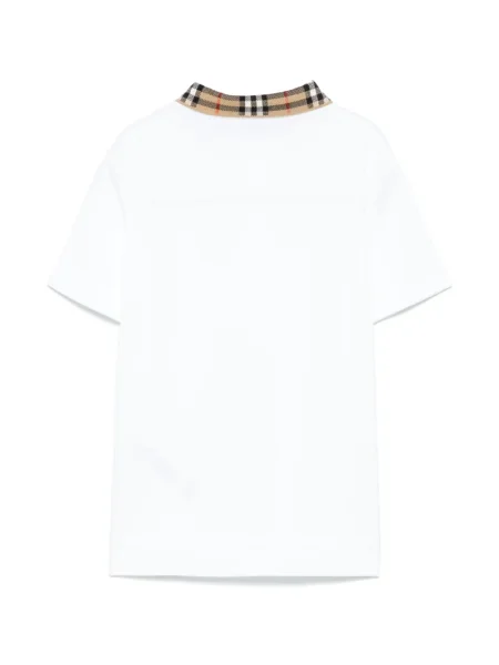 Koszulka polo dziecięca Burberry biała