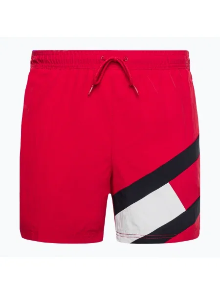 Tommy Hilfiger Underwear Plavecké šortky námornícka modrá biela červená