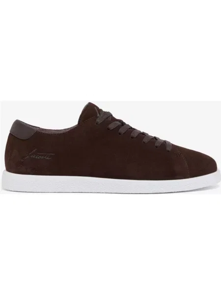 Buty do biegania Lacoste Linecourt Suede brązowo biały