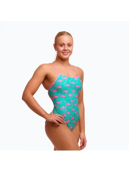 Дамски цял бански костюм Funkita Single Strap One piece go flamingo!